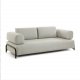 KAVE HOME Compo 3-manns sofa - beige polyester og stl