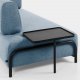 KAVE HOME Compo 3-sits Soffa - Bl� Polyester och St�l