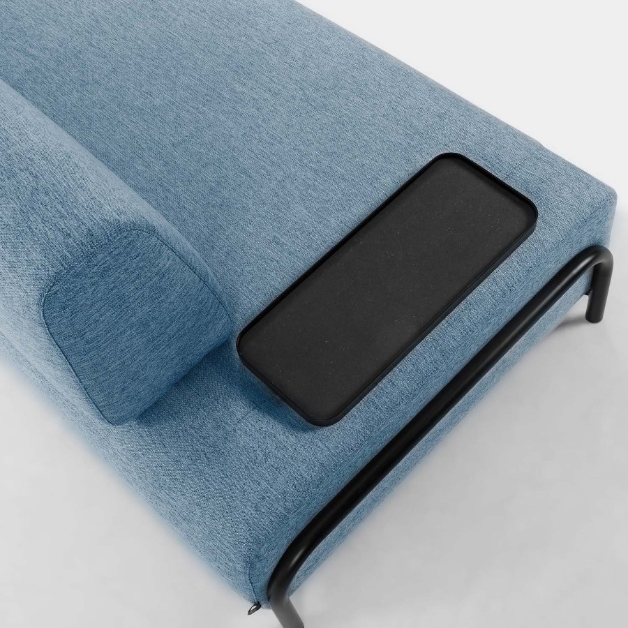 KAVE HOME Compo 3-sits Soffa - Bl� Polyester och St�l