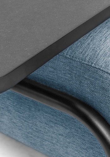 KAVE HOME Compo 3-sits Soffa - Bl� Polyester och St�l