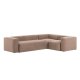 KAVE HOME Blok 4 pers. hj�rnesofa - lyser�d stof (320x230)