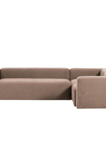 KAVE HOME Blok 4 pers. hj�rnesofa - lyser�d stof (320x230)