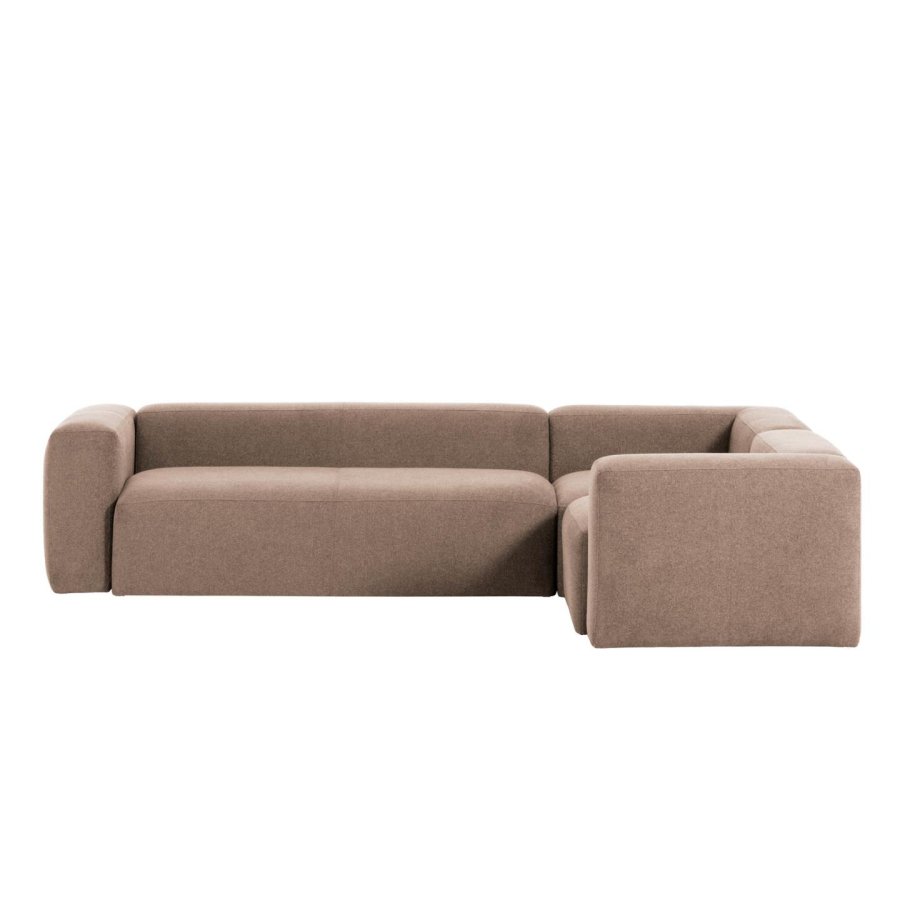 KAVE HOME Blok 4 pers. hj�rnesofa - lyser�d stof (320x230)