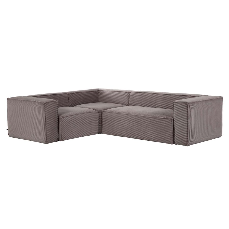 KAVE HOME Block hj�rnesofa - gr� fl�yel
