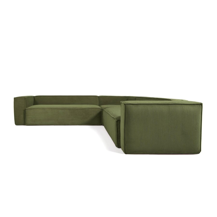 KAVE HOME Blok hjrnesofa - grnn kordflyel (320x320)