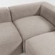 KAVE HOME Block hjrnesofa - beige polyester