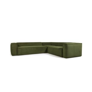 KAVE HOME Blok hjrnesofa - grn corduroy fljl (320x290)