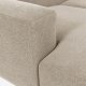 KAVE HOME Block 3-manns sofa, med venstre sjeselong - beige stoff