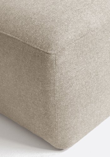 KAVE HOME Block 3-manns sofa, med venstre sjeselong - beige stoff