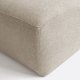 KAVE HOME Block 3-manns sofa, med venstre sjeselong - beige stoff