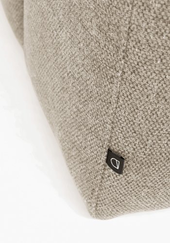 KAVE HOME Block 3-manns sofa, med venstre sjeselong - beige stoff