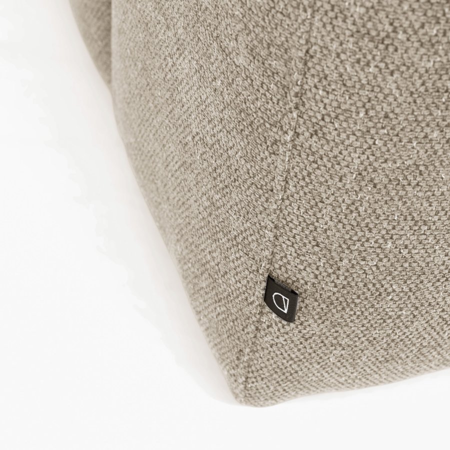 KAVE HOME Block 3-manns sofa, med venstre sjeselong - beige stoff