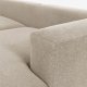 KAVE HOME Block 3-manns sofa, med hyre sjeselong - beige stoff