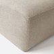 KAVE HOME Block 3-manns sofa, med hyre sjeselong - beige stoff
