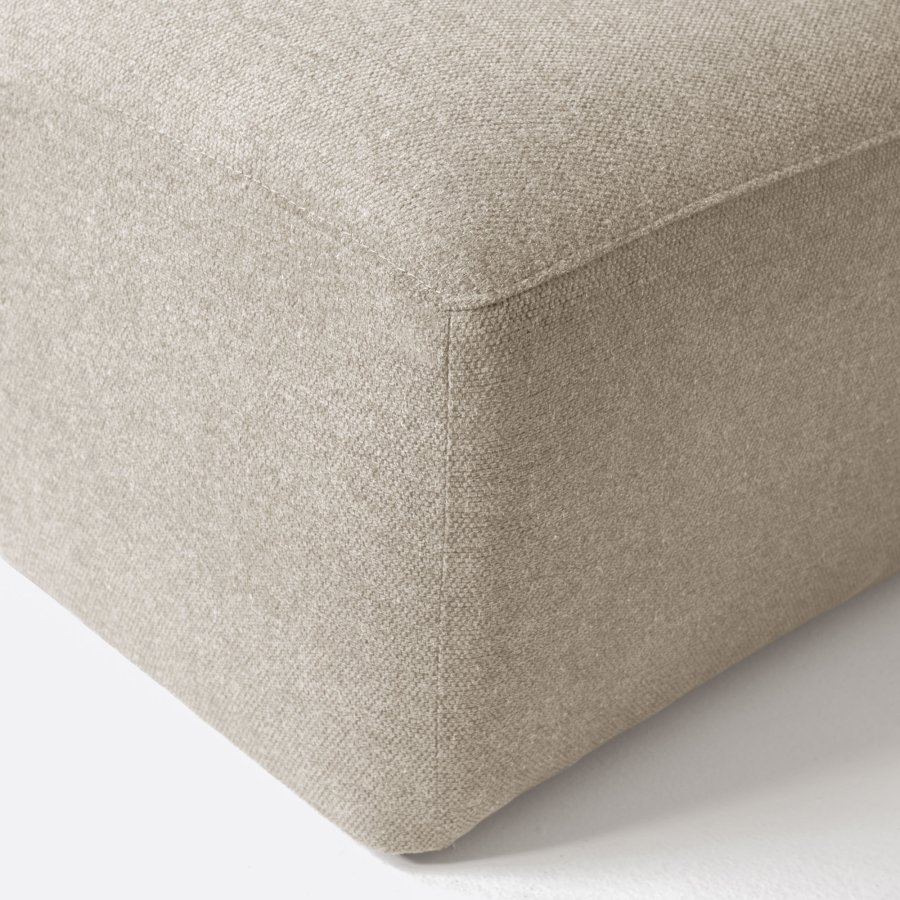 KAVE HOME Block 3-manns sofa, med hyre sjeselong - beige stoff