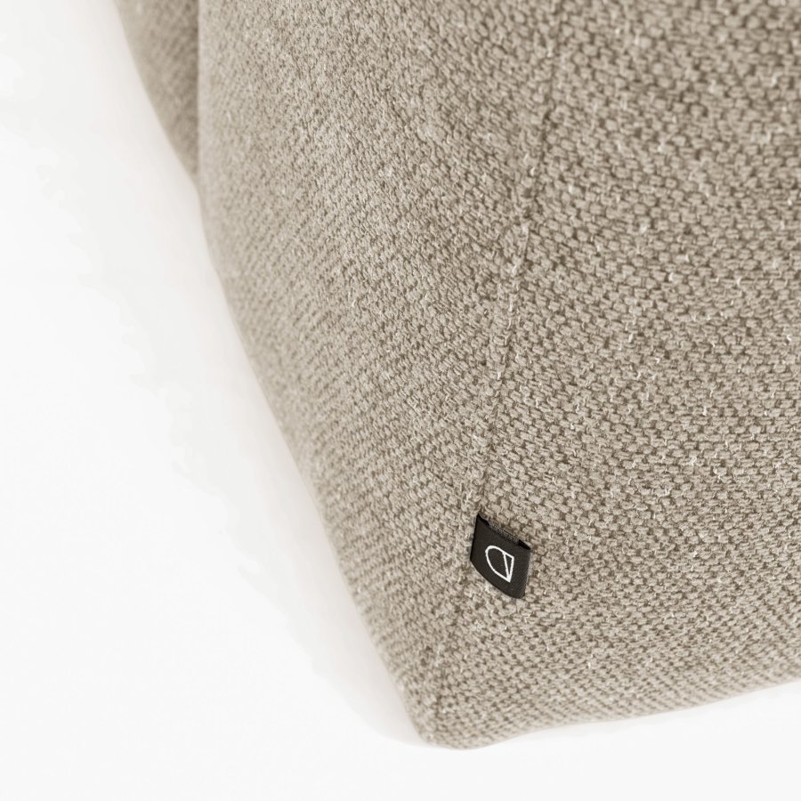 KAVE HOME Block 3-manns sofa, med hyre sjeselong - beige stoff