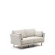 KAVE HOME Gilma 2-manns sofa - perlemor chenille og naturlig tre