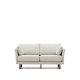KAVE HOME Gilma 2-manns sofa - perlemor chenille og sort tre
