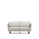 KAVE HOME Gilma 2-manns sofa - perlemor chenille og sort tre