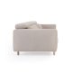 KAVE HOME Singa 3-manns sofa - beige stoff og naturlig bketre