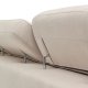 KAVE HOME Singa 3 pers. sofa, m. h�jre chaiselong - hvid stof og natur b�getr�