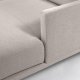 KAVE HOME Galene 4-manns sofa, med hyre sjeselong - beige resirkulerte fibre og jern