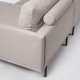KAVE HOME Galene 4-manns sofa, med hyre sjeselong - beige resirkulerte fibre og jern