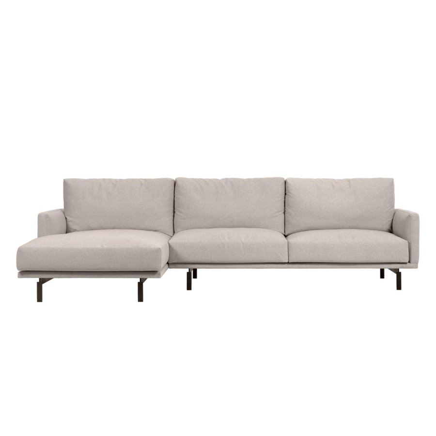 KAVE HOME Galene 4-seters sofa, med venstre sjeselong - beige resirkulerte fibre og jern