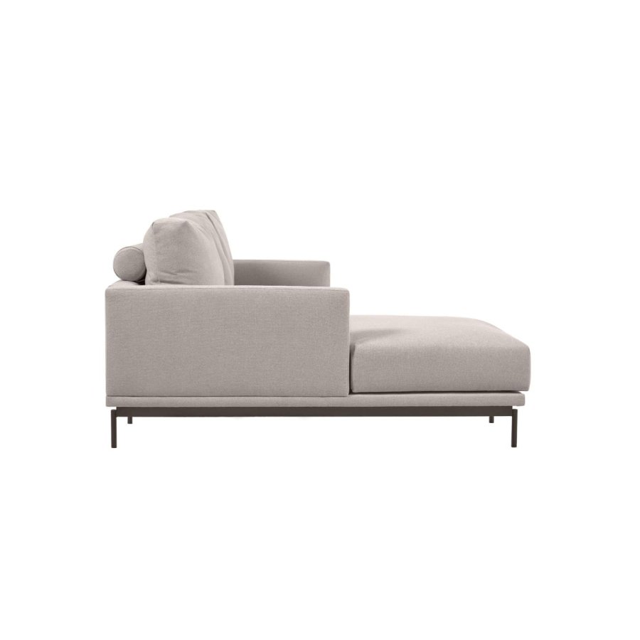 KAVE HOME Galene 4-seters sofa, med venstre sjeselong - beige resirkulerte fibre og jern