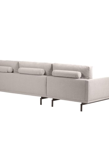 KAVE HOME Galene 4-seters sofa, med venstre sjeselong - beige resirkulerte fibre og jern