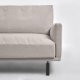KAVE HOME Galene 4-seters sofa, med venstre sjeselong - beige resirkulerte fibre og jern