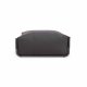 KAVE HOME Firkantet puffmodul for hagesofa - mrkegrtt stoff og svart aluminium (101x101)