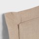 KAVE HOME Tanit sengegavl, m. aftageligt betr�k - beige linned (til 90 cm senge)