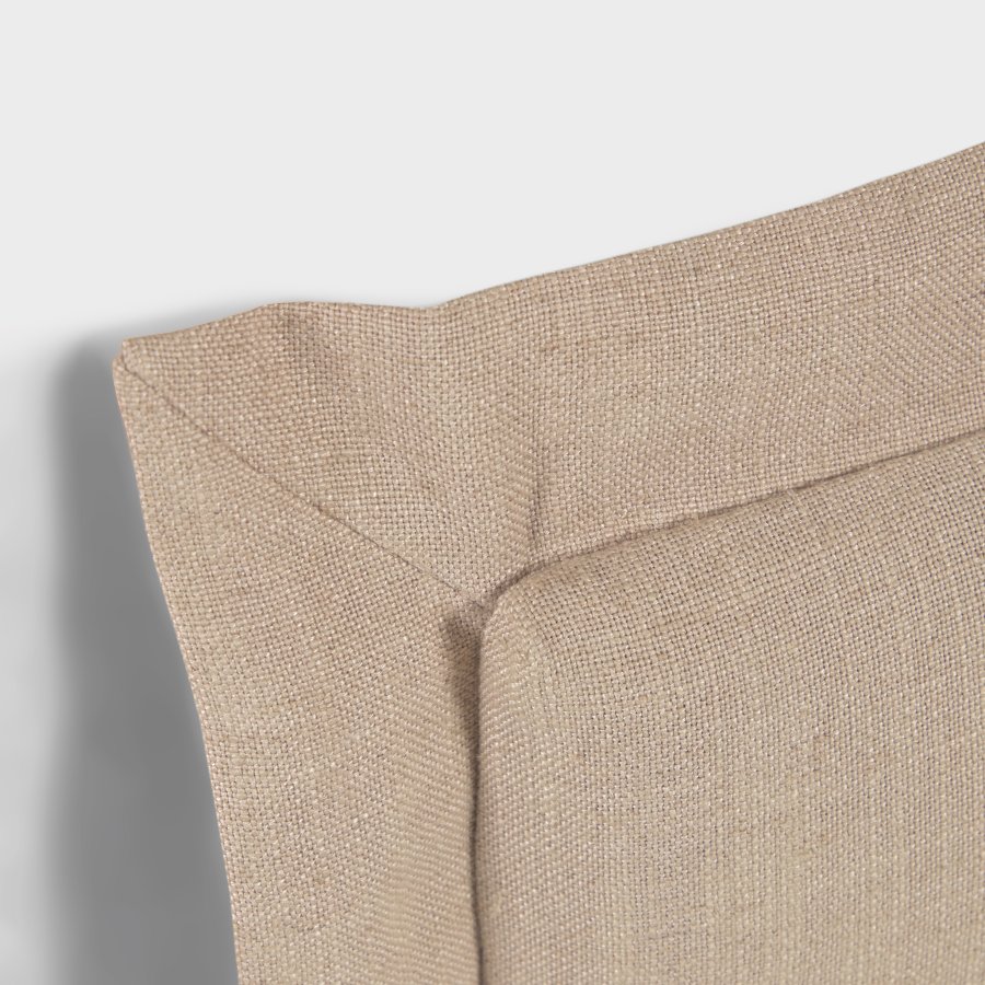 KAVE HOME Tanit sengegavl, m. aftageligt betr�k - beige linned (til 90 cm senge)