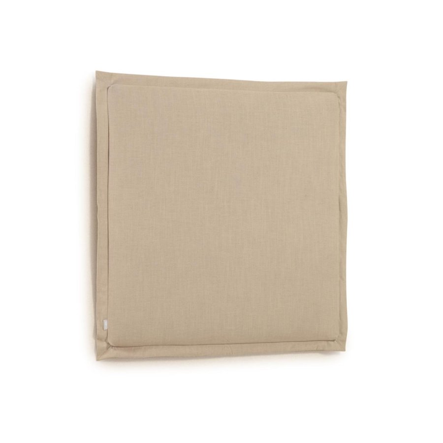 KAVE HOME Tanit sengegavl, m. aftageligt betr�k - beige linned (til 90 cm senge)