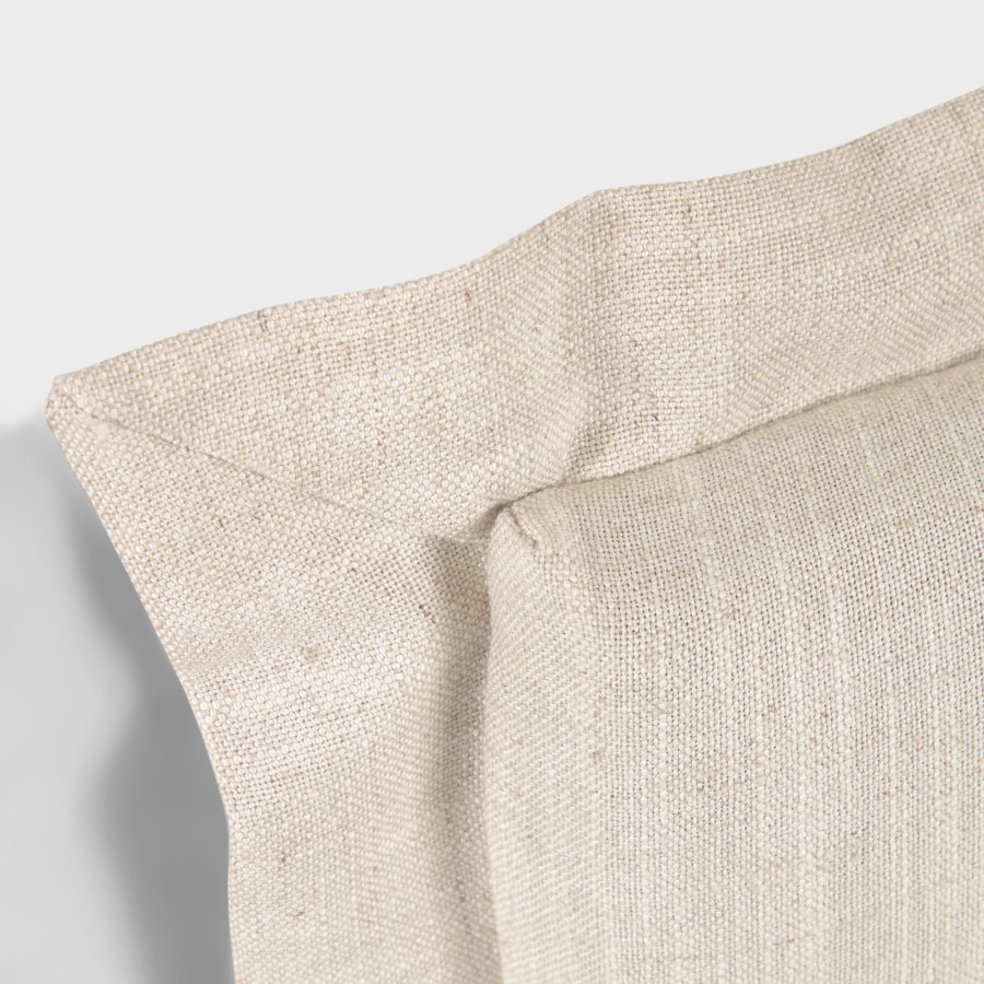 KAVE HOME Tanit sengegavl, m. aftageligt betr�k - hvid linned (til 200 cm senge)