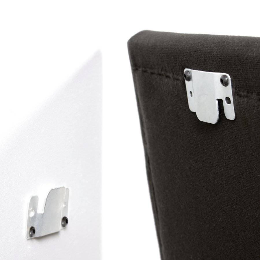 KAVE HOME Tanit sengegavl, m. aftageligt betr�k - hvid linned (til 200 cm senge)