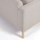 KAVE HOME Mihaela 3-seters sofa - gr mikrobouclé og naturlig bketre