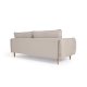 KAVE HOME Carlota 3-seters sofa - beige chenillestoff og naturlig furu