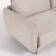 KAVE HOME Carlota 3-seters sofa - beige chenillestoff og naturlig furu