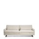 KAVE HOME Veliro 3 pers. sofa - beige chenille og sort st�l (240cm)