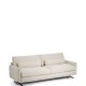 KAVE HOME Veliro 3 pers. sofa - beige chenille og sort st�l (240cm)