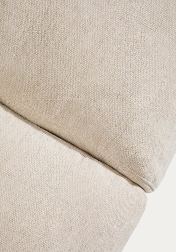 KAVE HOME Veliro 3 pers. sofa - beige chenille og sort st�l (240cm)