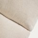 KAVE HOME Veliro 3 pers. sofa - beige chenille og sort st�l (240cm)