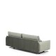 KAVE HOME Veliro 3 pers. sofa - gr�n fl�jl stof og sort st�l (240cm)