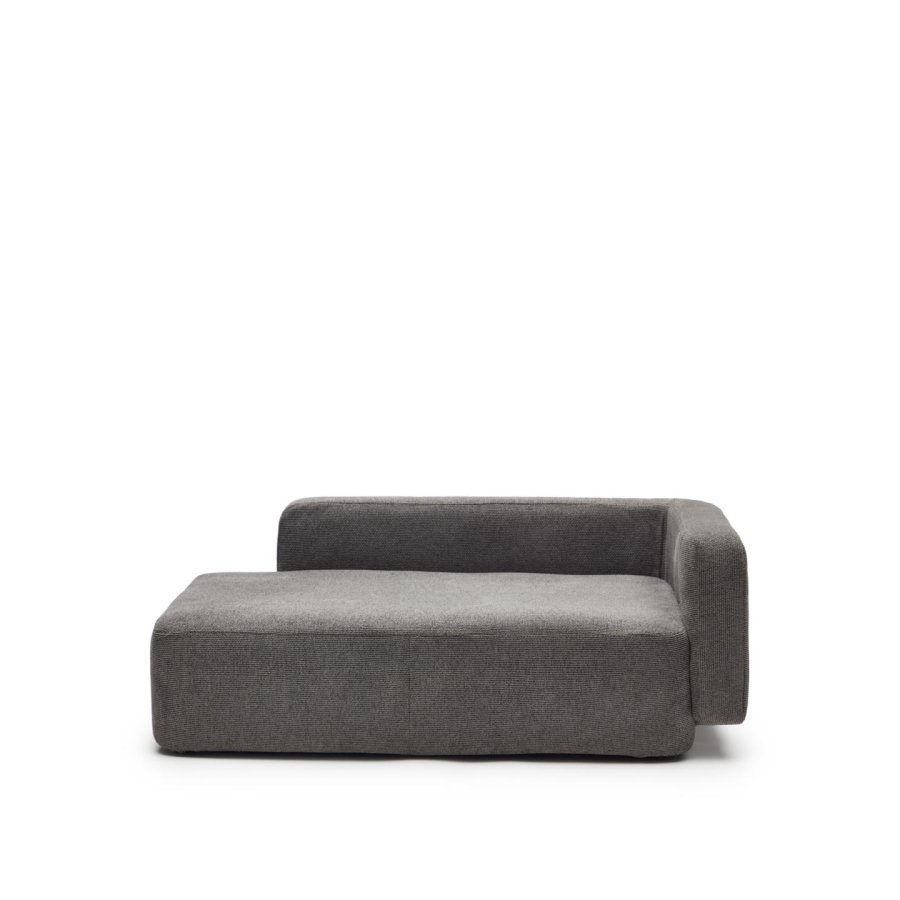 KAVE HOME Bowie hundekurv, lille, rektangulr - mrkegr stof (60x73)