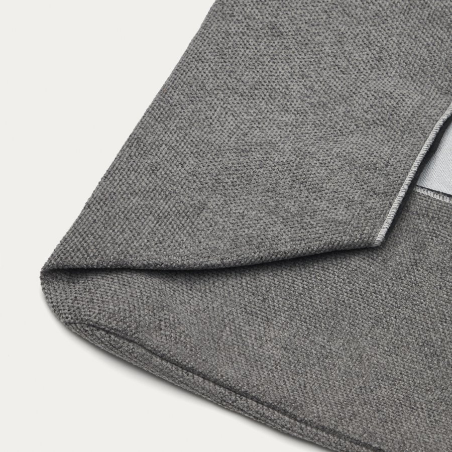 KAVE HOME Bowie-trekk til stor hundekurv - mrkegrtt stoff