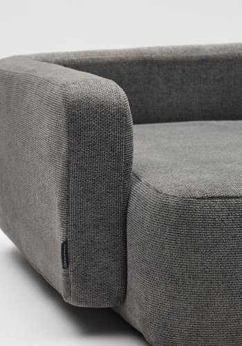 KAVE HOME Bowie-trekk til stor hundekurv - mrkegrtt stoff