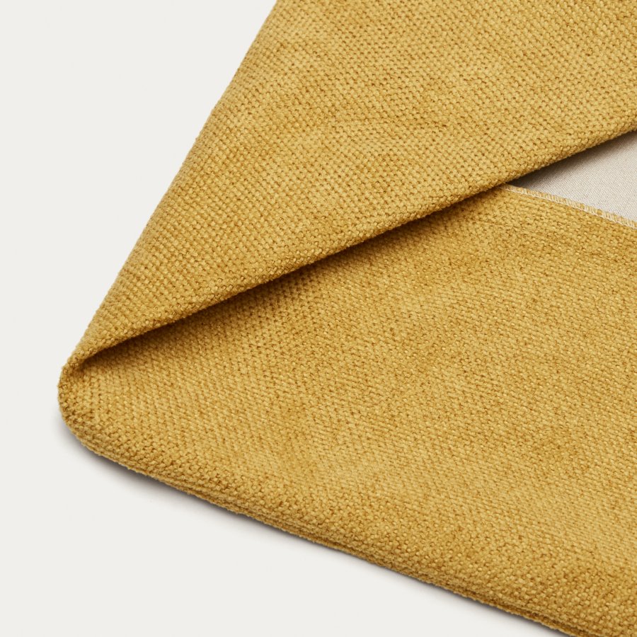 KAVE HOME Bowie trekk til liten hundekurv - sennepsgult stoff