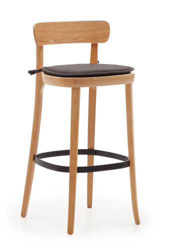 KAVE HOME pute til Romane stol - mrkegr stoff (43x43)